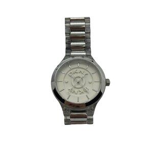 DKNY Two-Tone White Stainless Steel / Plastic Bracelet 50m Ladies Watch NY8167